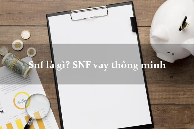 Snf là gì? SNF vay thông minh