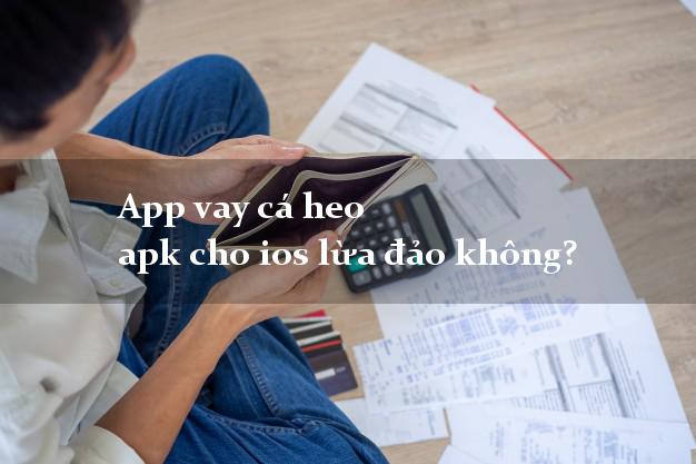 App vay cá heo apk cho ios lừa đảo không?